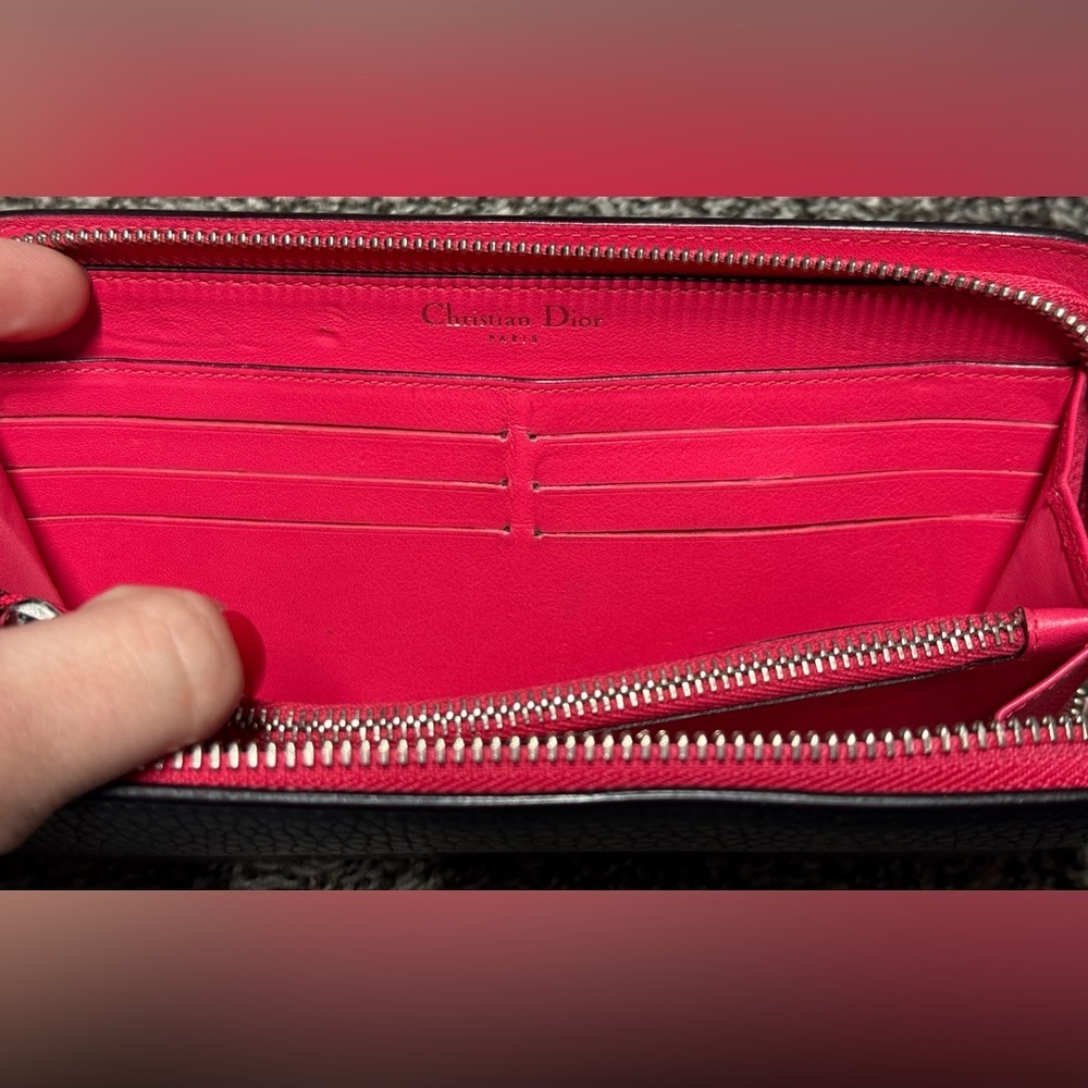 Christian Dior large blue/pink wallet - Picture 7 of 13